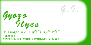 gyozo ilyes business card